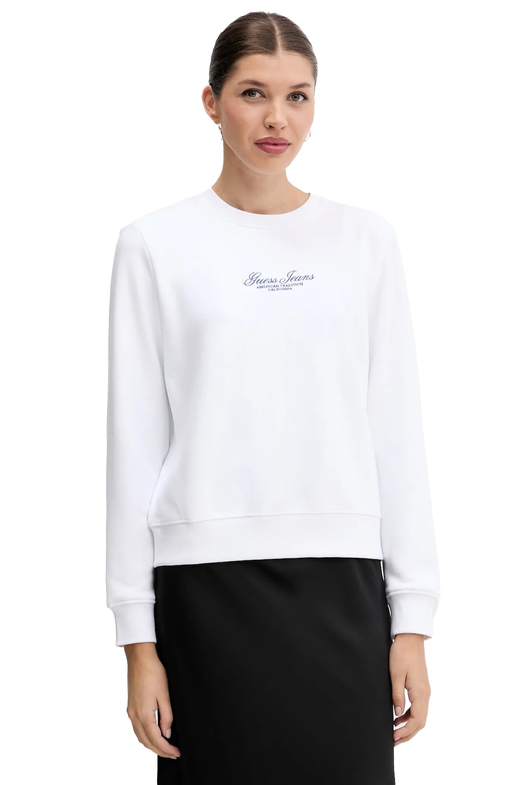 Sweat / sweat zippé  Guess jeans W5YQ28 KCPR1 G011 Pure White