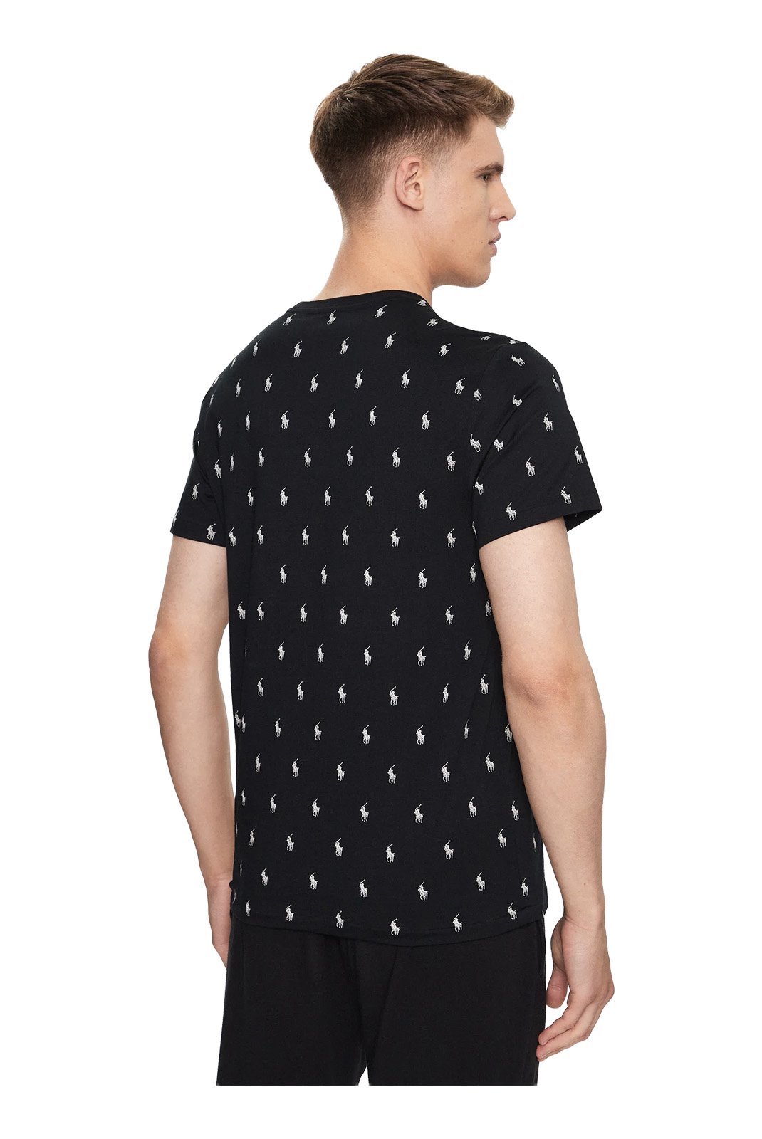 T-S manches courtes  Ralph lauren 714899612 005 POLO BLACK AOPP