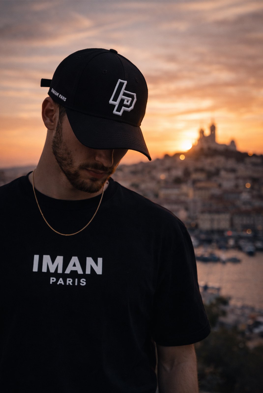 Casquettes  IMAN PARIS Ipcas Noir/blanc