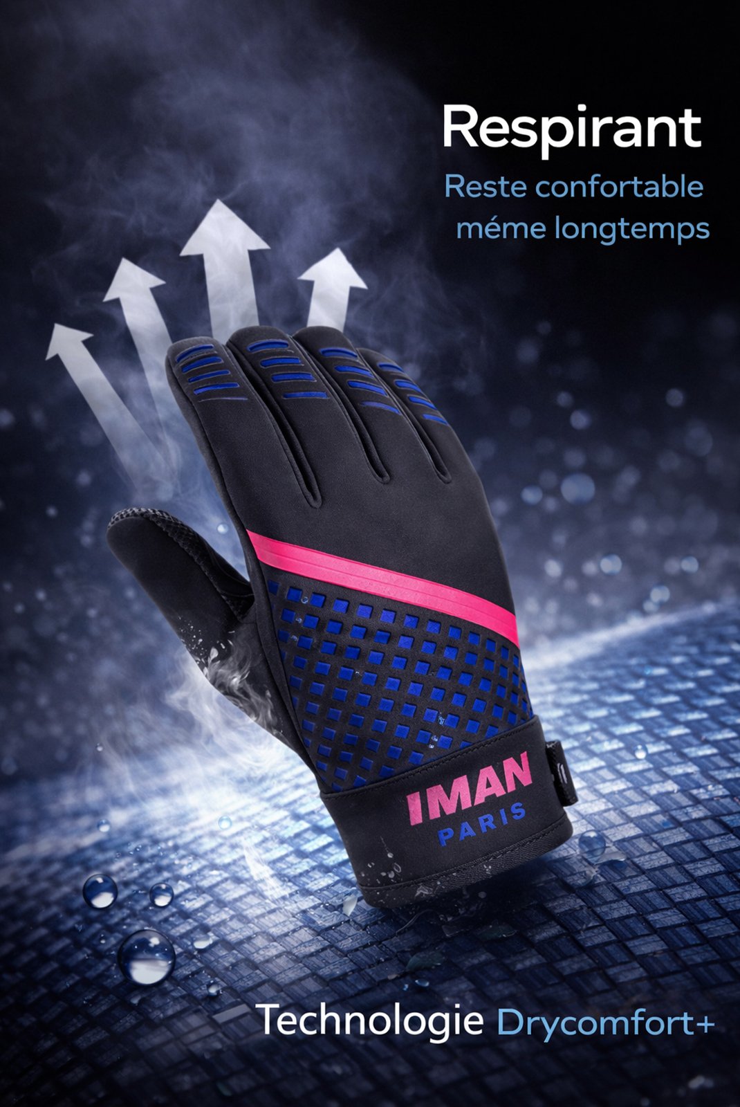 Gants  IMAN PARIS Ipshadowgant Noir