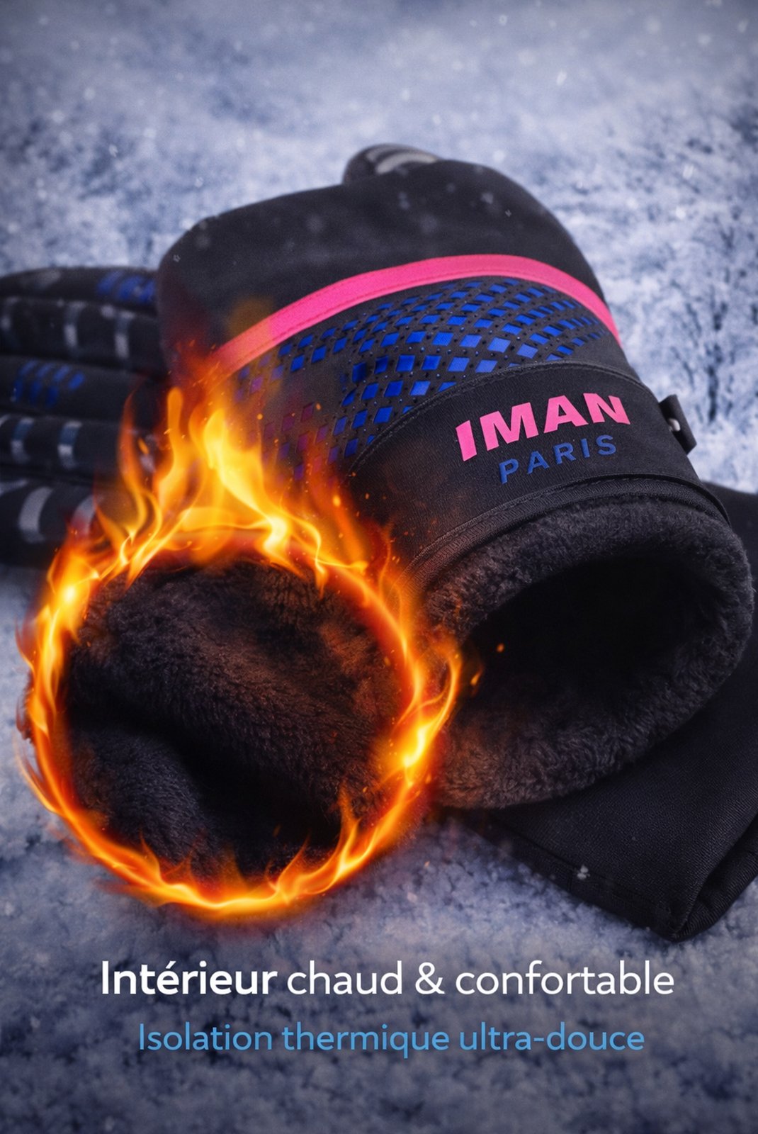 Gants  IMAN PARIS Ipshadowgant Noir