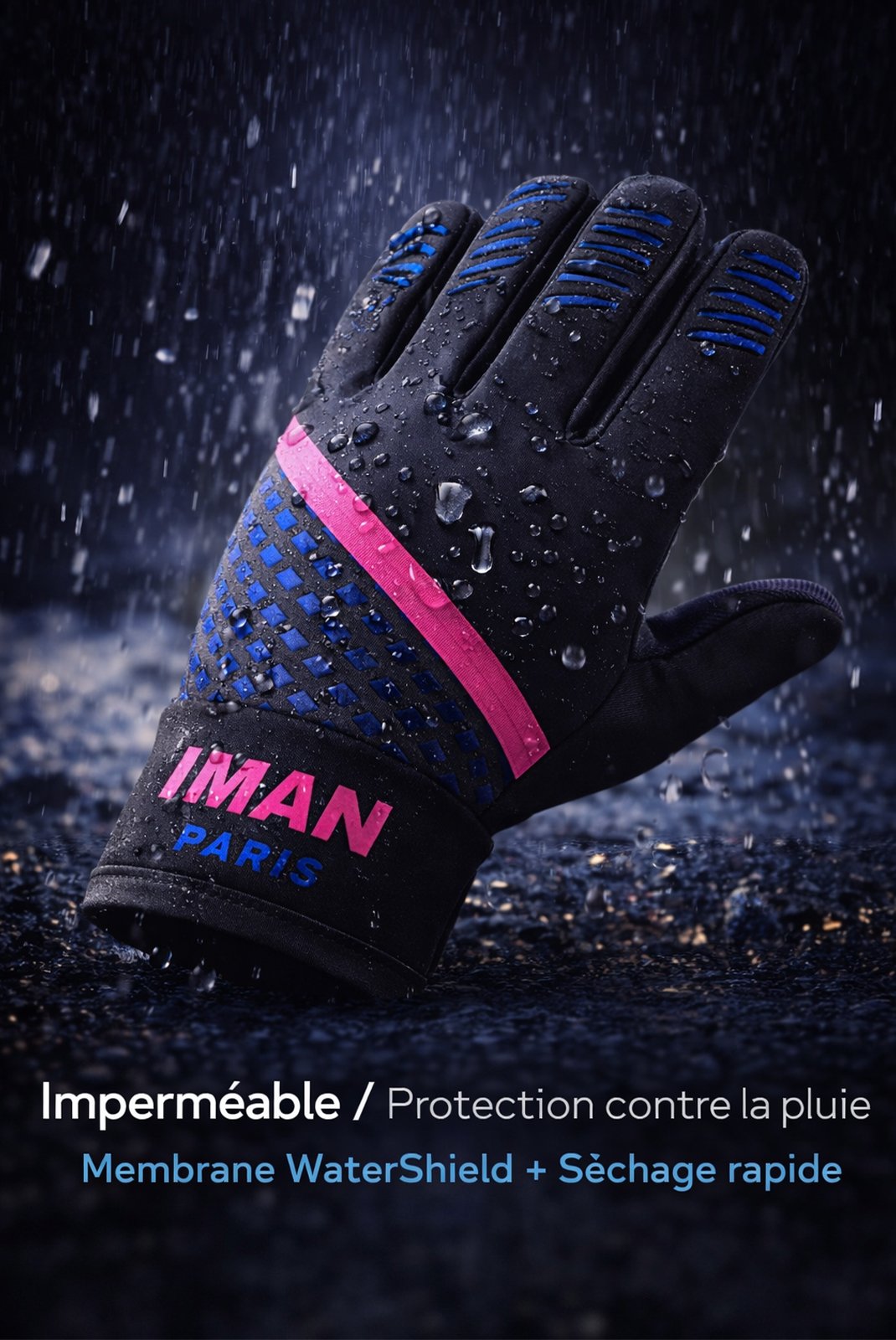 Gants  IMAN PARIS Ipshadowgant Noir