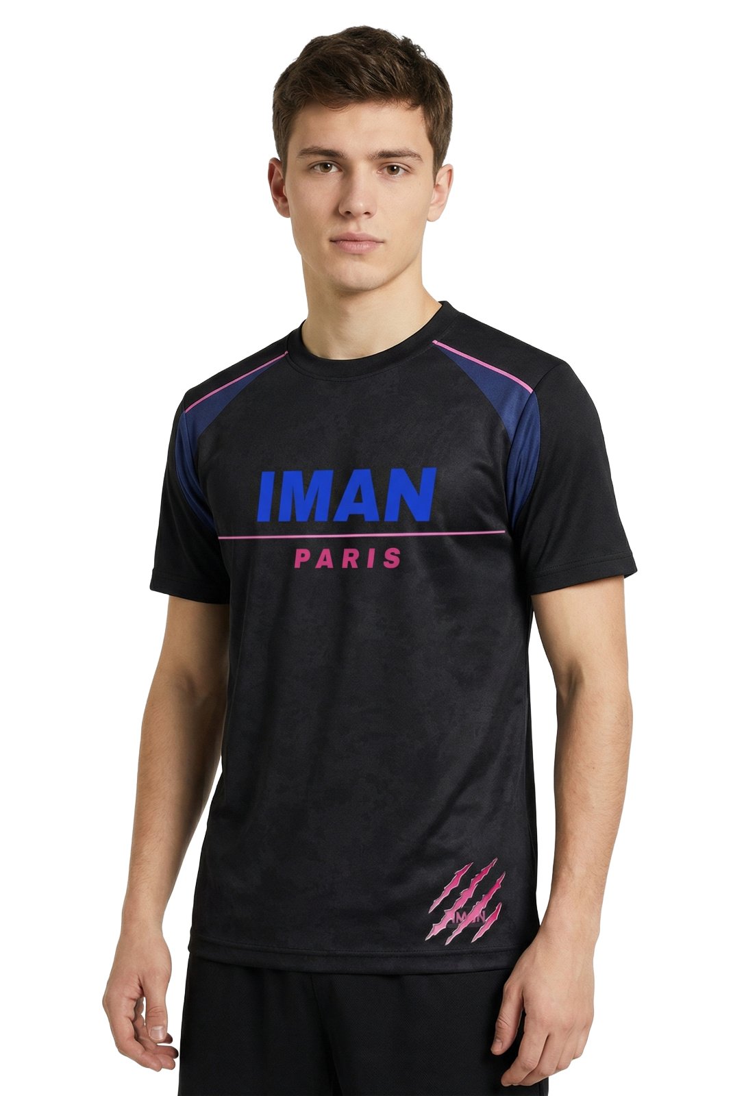 T-S manches courtes  IMAN PARIS Ipshadowtee Noir