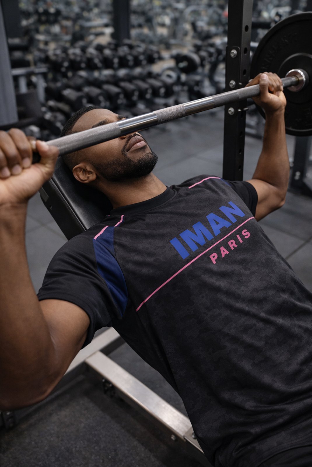 T-S manches courtes  IMAN PARIS Ipshadowtee Noir