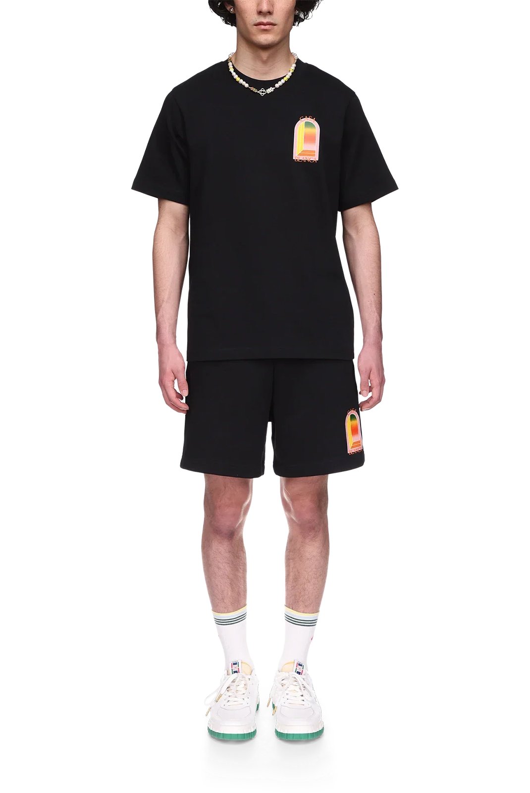 T-S manches courtes  Casa blanca MS24-JTS-25-EX-LVR BLACK JERSEY