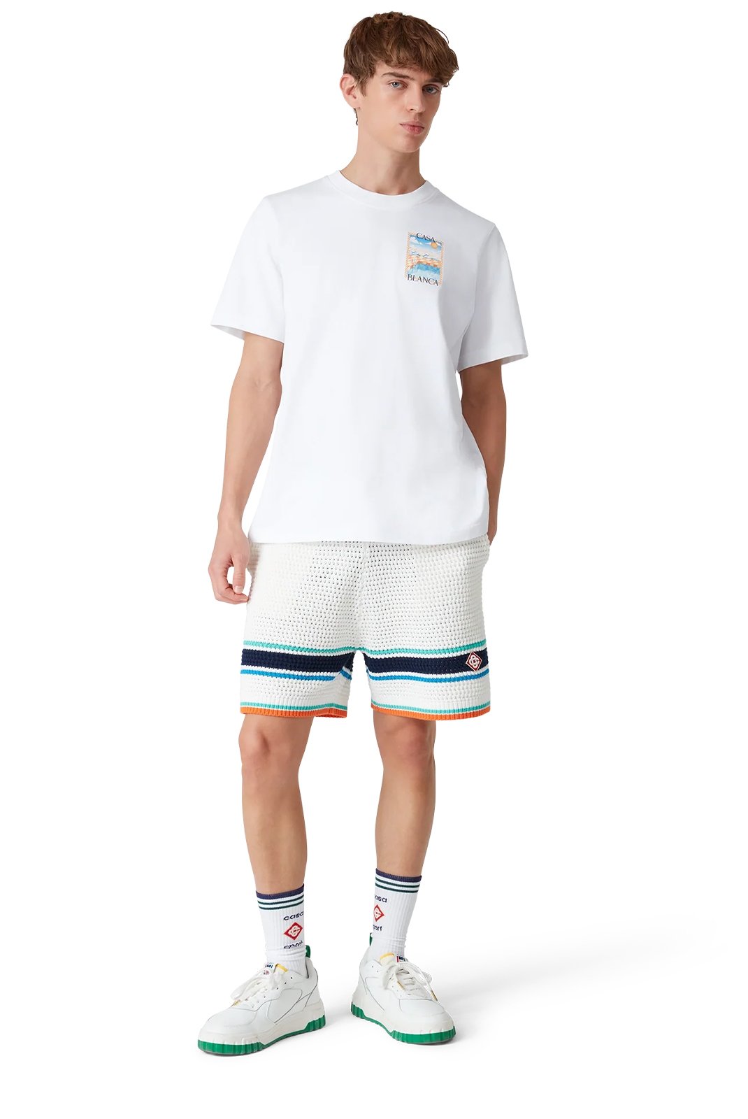 T-S manches courtes  Casa blanca MS25-JTS-001-15-EX WHITE JERSEY