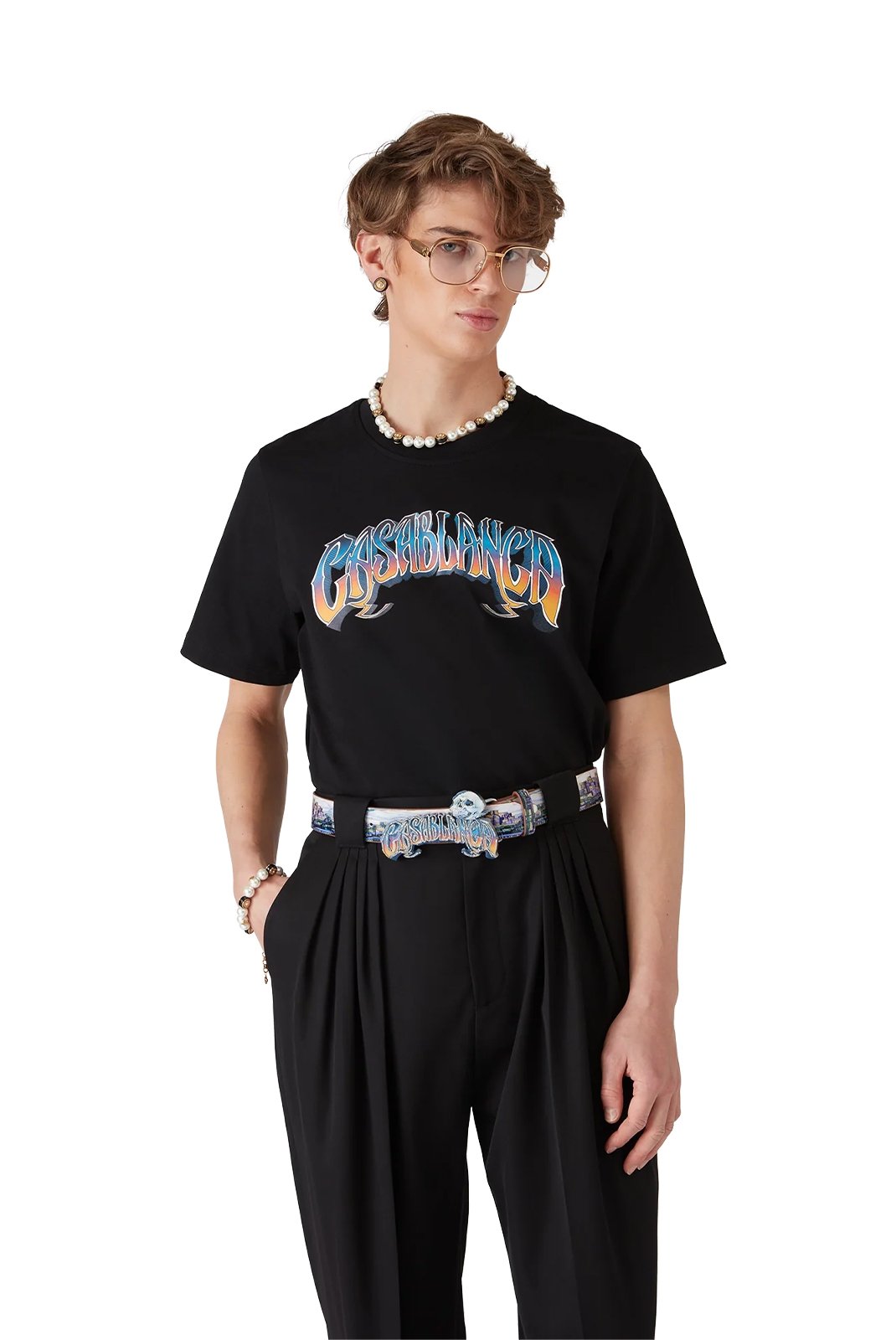 T-S manches courtes  Casa blanca MS25-JTS-001-29-EX BLACK