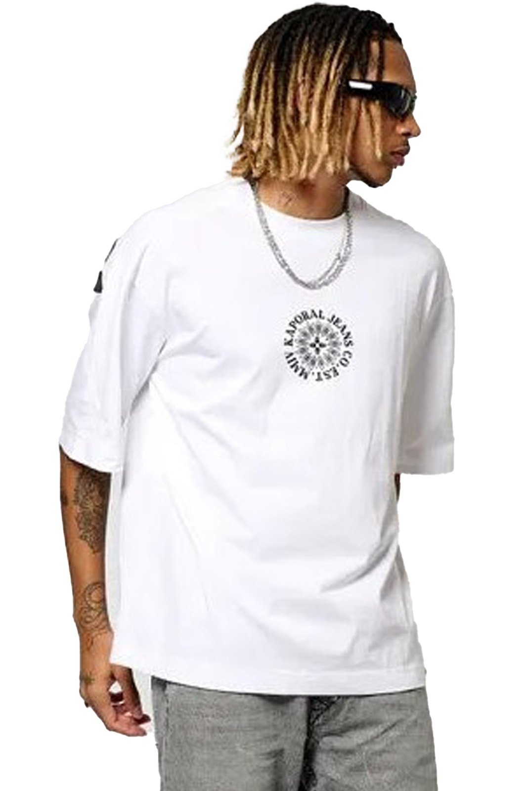 T-S manches courtes  Kaporal TAZ WHITE