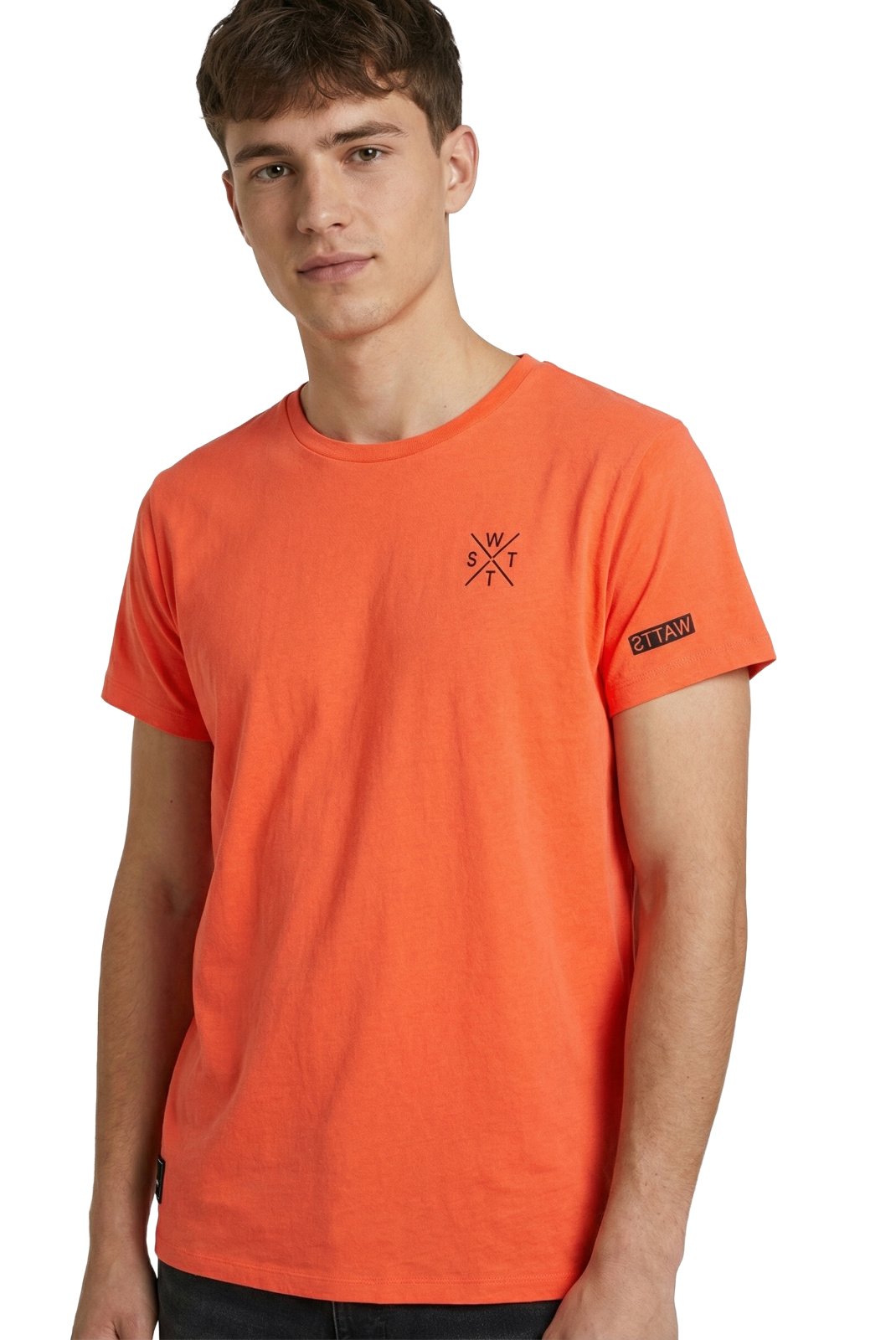 T-S manches courtes  Watts WATTS01 6000 FLUO CORAIL
