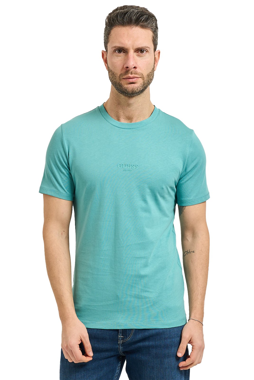 T-S manches courtes  Guess jeans M2YI72 I3Z14 A74H LAGUNA TIDE