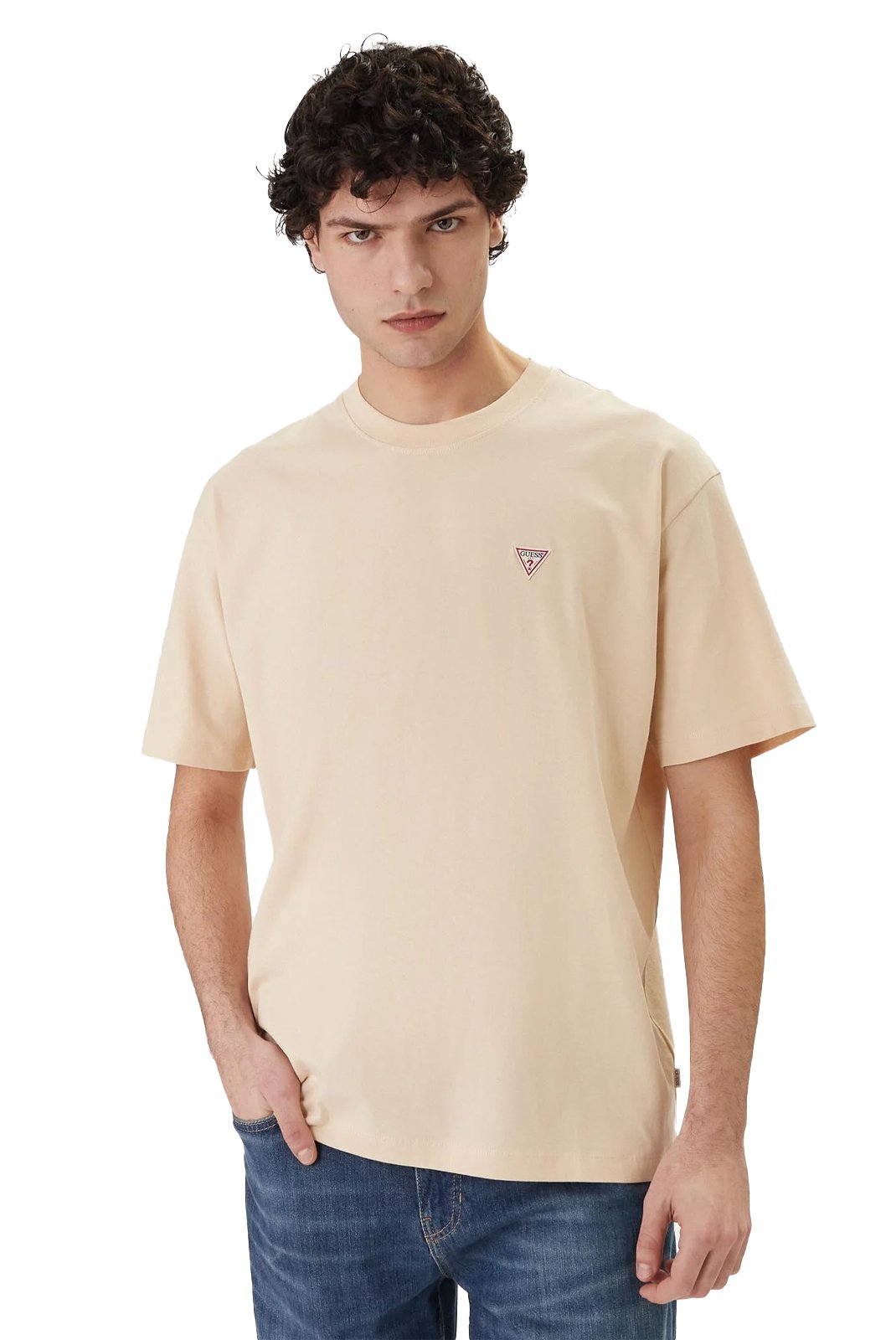 T-S manches courtes  Guess jeans M4YI46 K8FQ4 G1W7 BISCOTTI