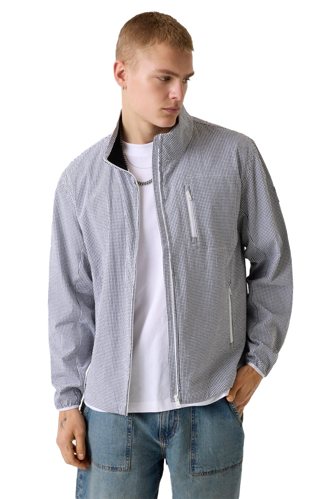 Sweatshirts  Guess jeans M6GL01 WFC01 L914 BLACK/WHITE GINGHAM