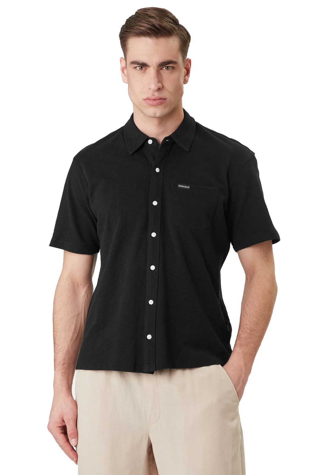 T-S manches courtes  Guess jeans M6GP02 KE731 JBLK Jet Black A996