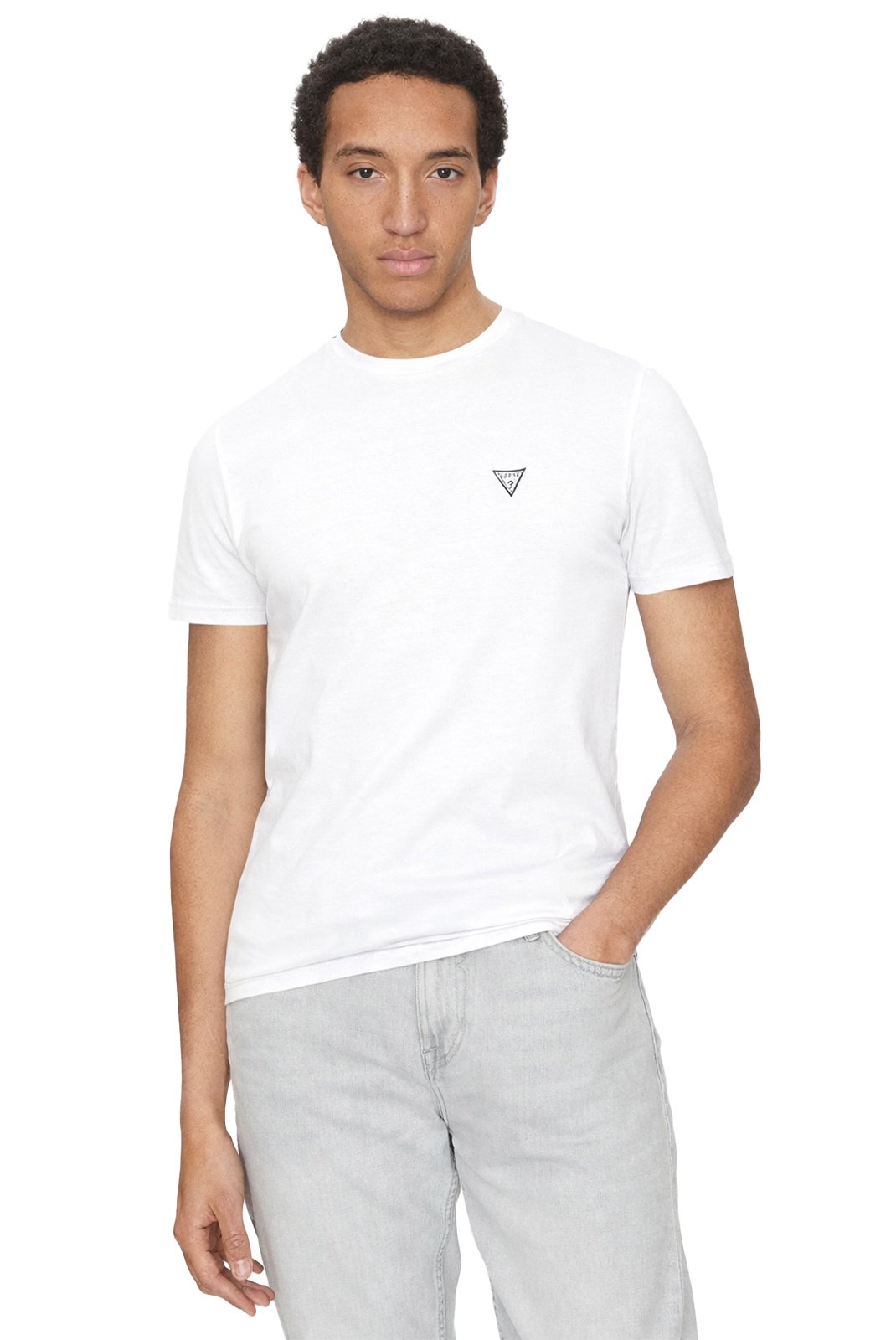 T-S manches courtes  Guess jeans U5GM11 K6YW1 G011 Pure White