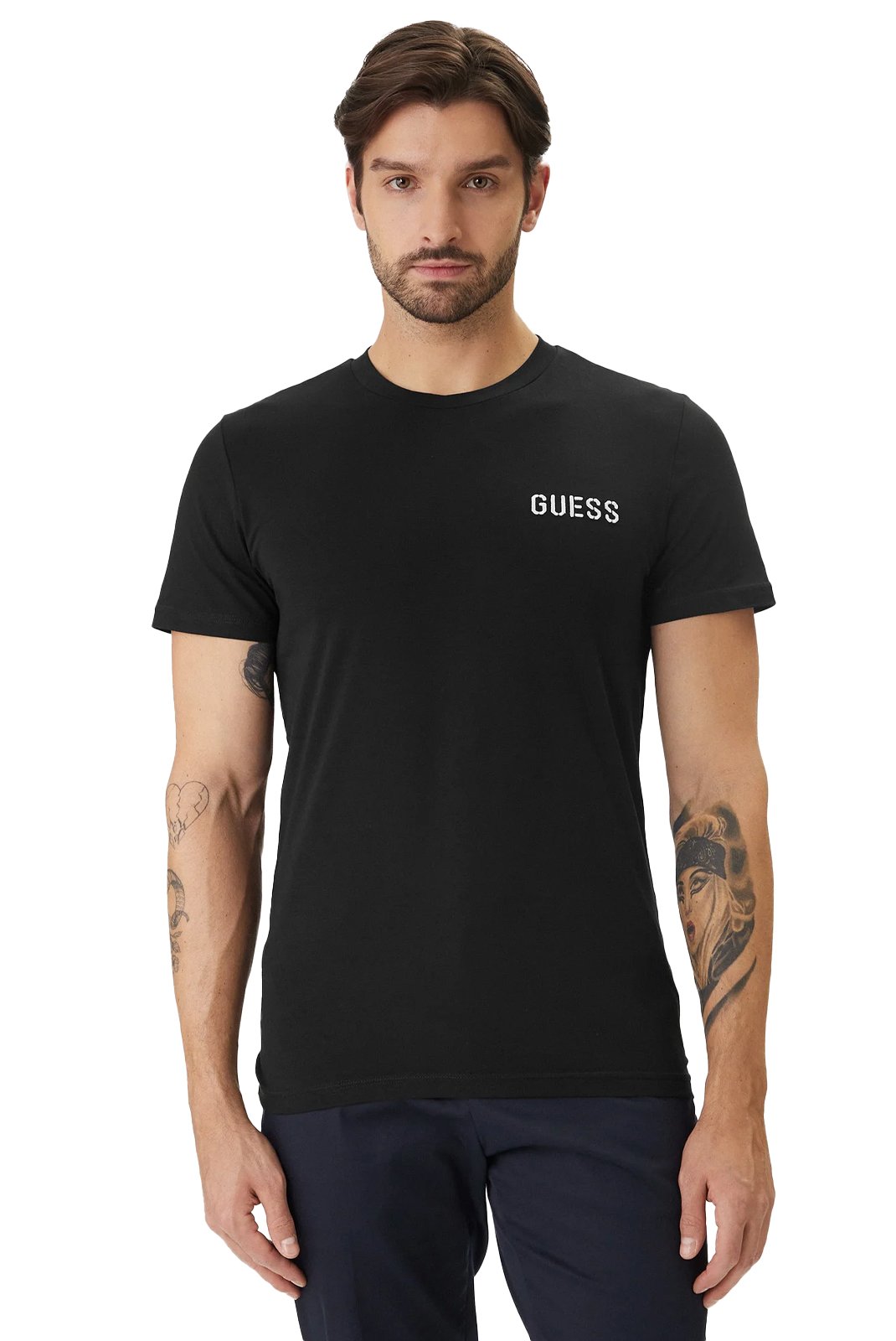 T-S manches courtes  Guess jeans U6GM03 K6YW1 JBLK Jet Black A996