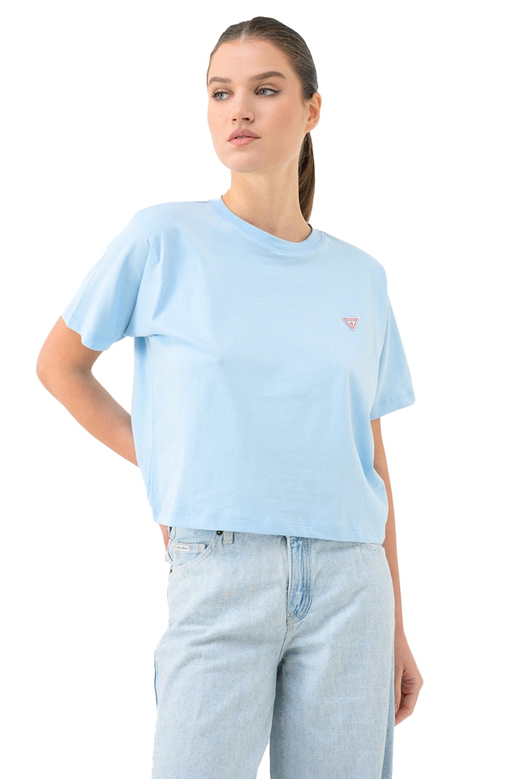 Tee shirt  Guess jeans W4YI05 K8HM0 G7K2 FOG BLUE