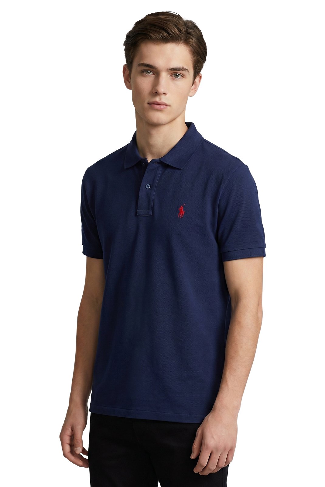 Polos manches courtes  Polo team PERY NAVY