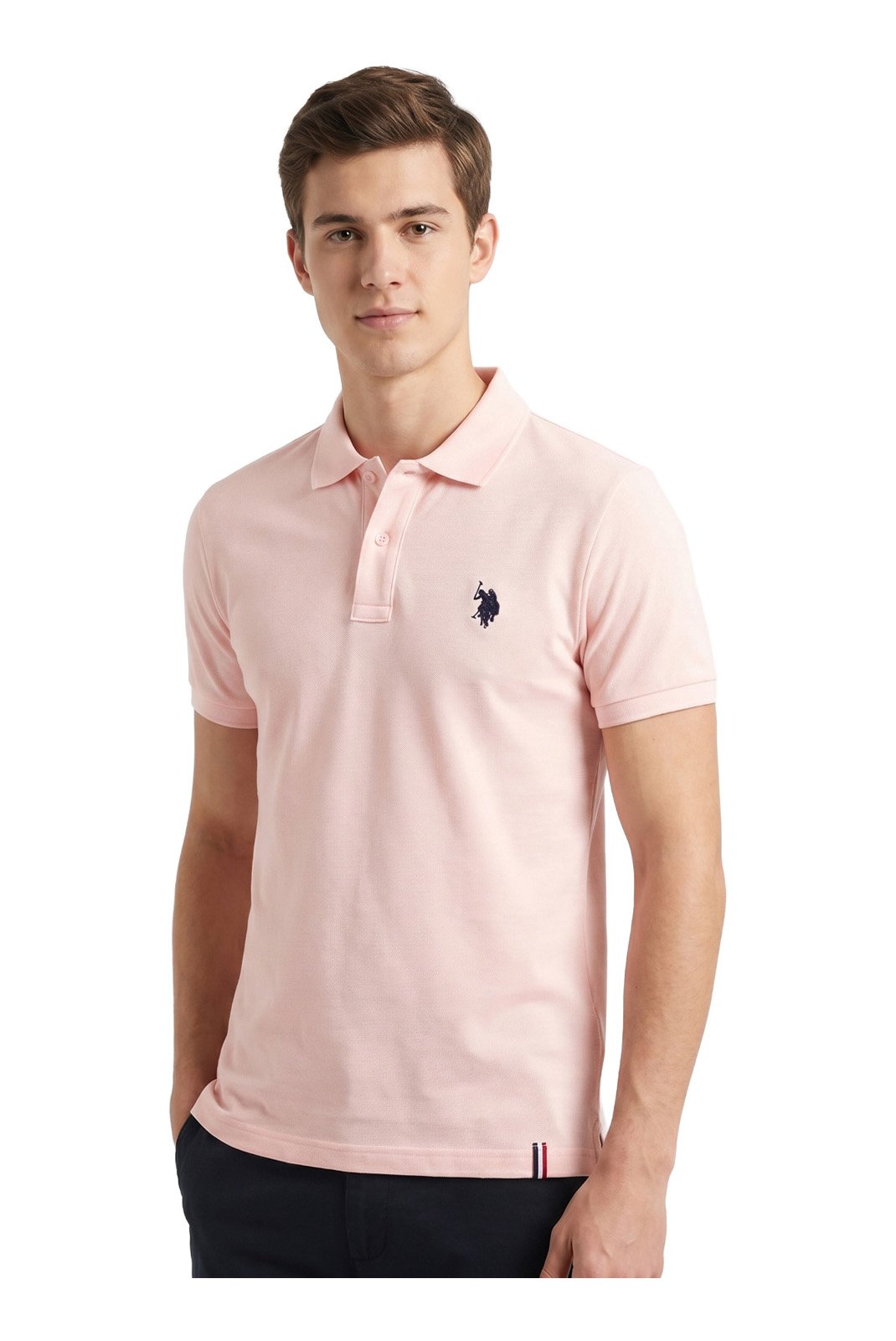 Polos manches courtes  Polo team PERY PINK