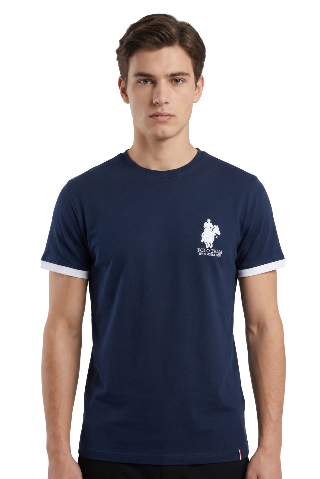 T-S manches courtes  Polo team TIMEO NAVY