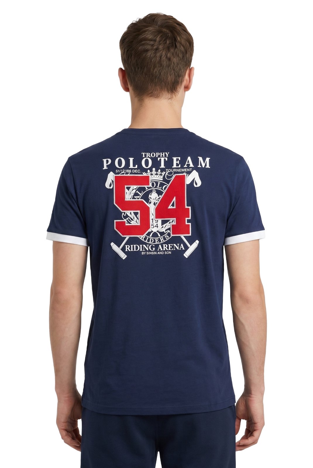 T-S manches courtes  Polo team TIMEO NAVY