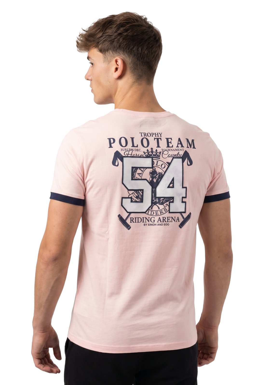 T-S manches courtes  Polo team TIMEO PINK