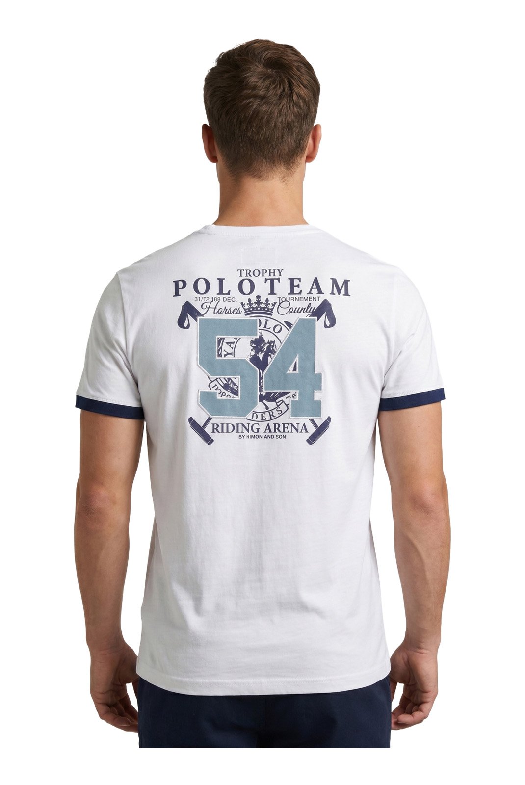 T-S manches courtes  Polo team TIMEO WHITE