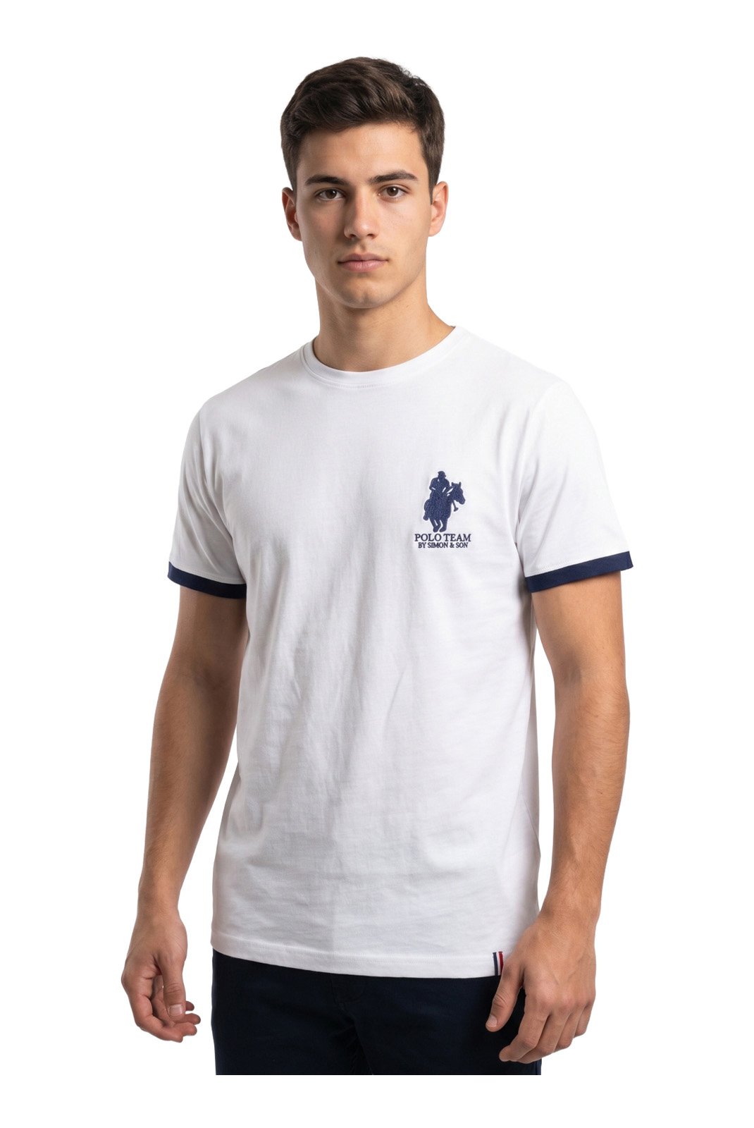 T-S manches courtes  Polo team TIMEO WHITE