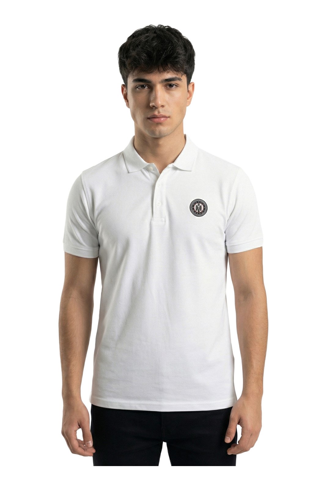 Polos manches courtes  La Maison Blaggio PARAIN A OPTIC WHITE