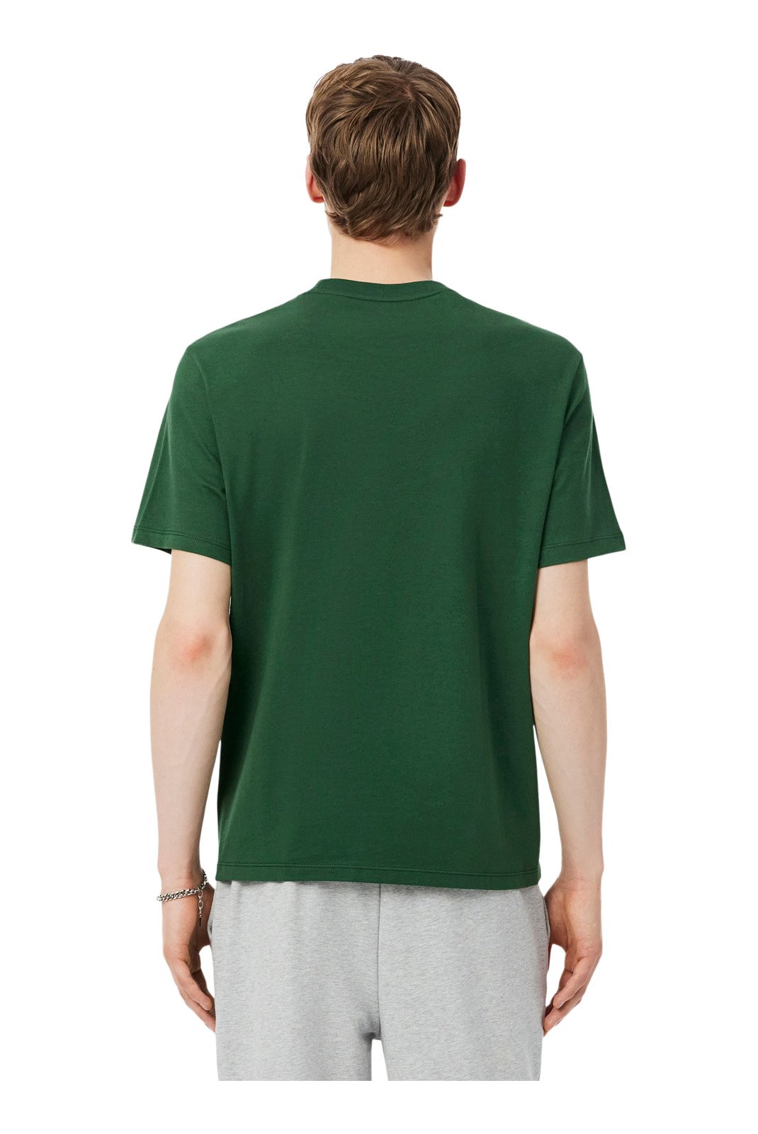 T-S manches courtes  Lacoste TH9460 291 Vert / Blanc