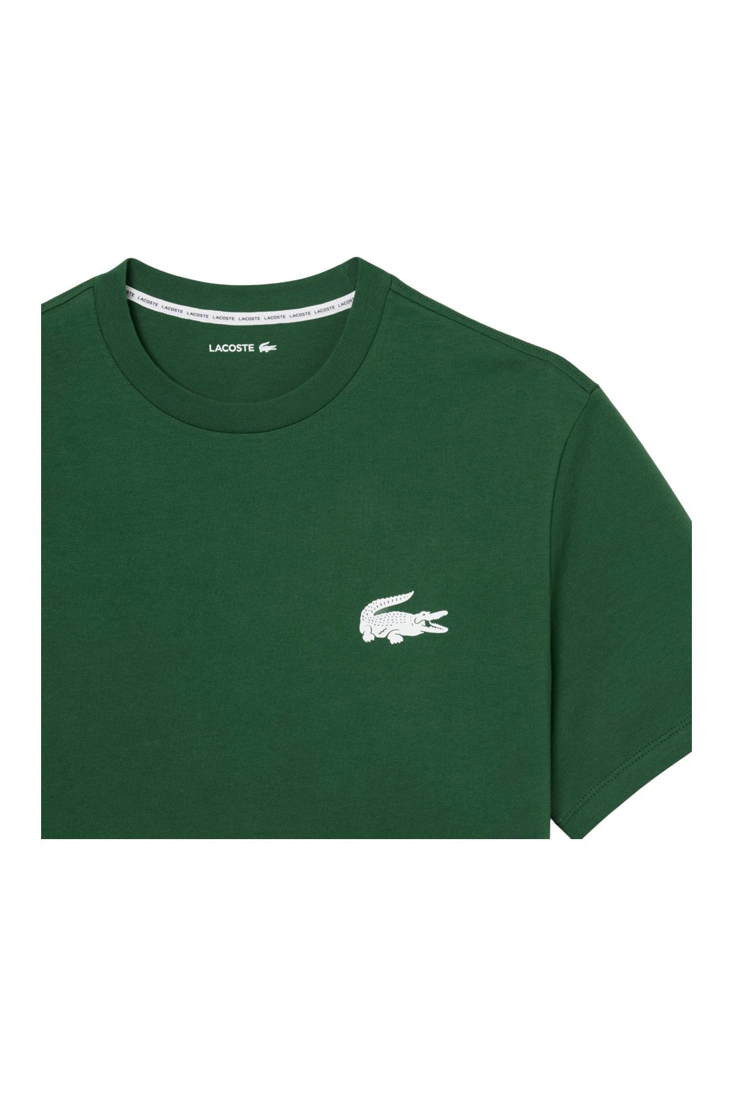T-S manches courtes  Lacoste TH9460 291 Vert / Blanc