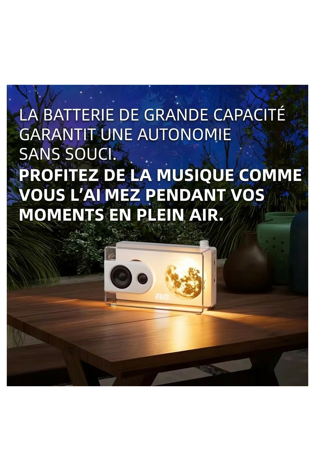 Enceinte connéctée  AMEDEO M6 MOONBOX Blanc