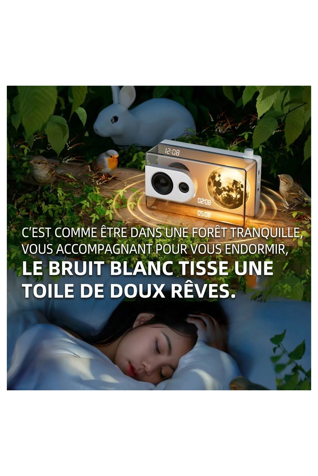 Enceinte connéctée  AMEDEO M6 MOONBOX Blanc