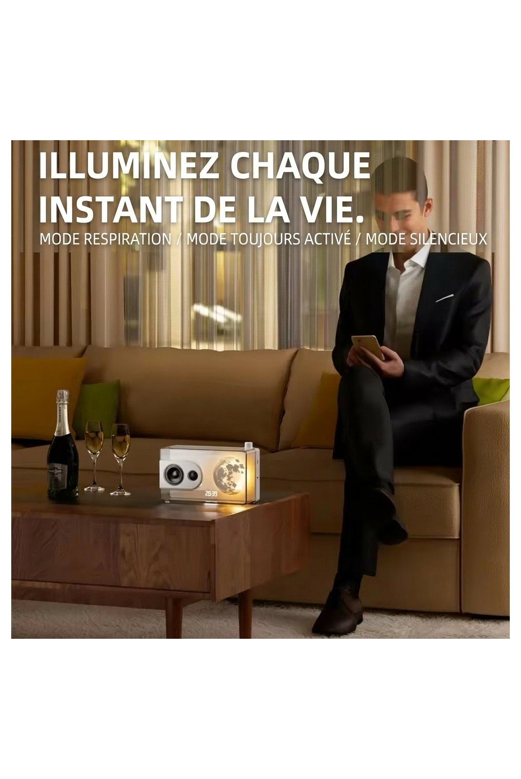 Enceinte connéctée  AMEDEO M6 MOONBOX Blanc