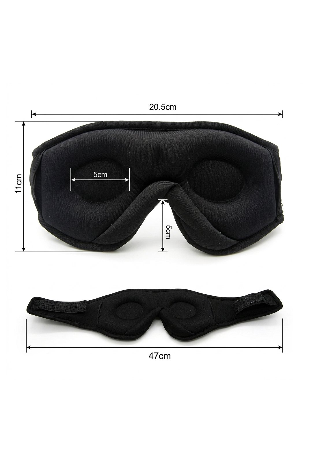 Masque de sommeil  AMEDEO Masque Bluetooth dodo Noir