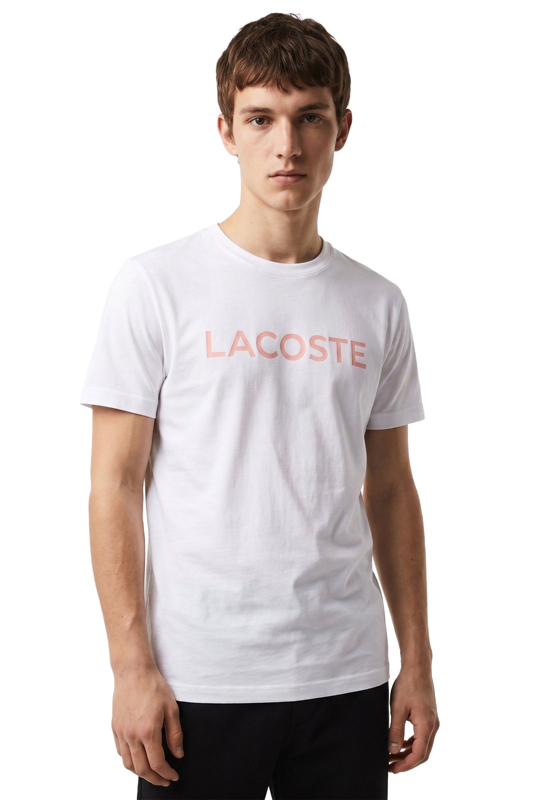 T-S manches courtes  Lacoste TH4165 1IZ WHITE