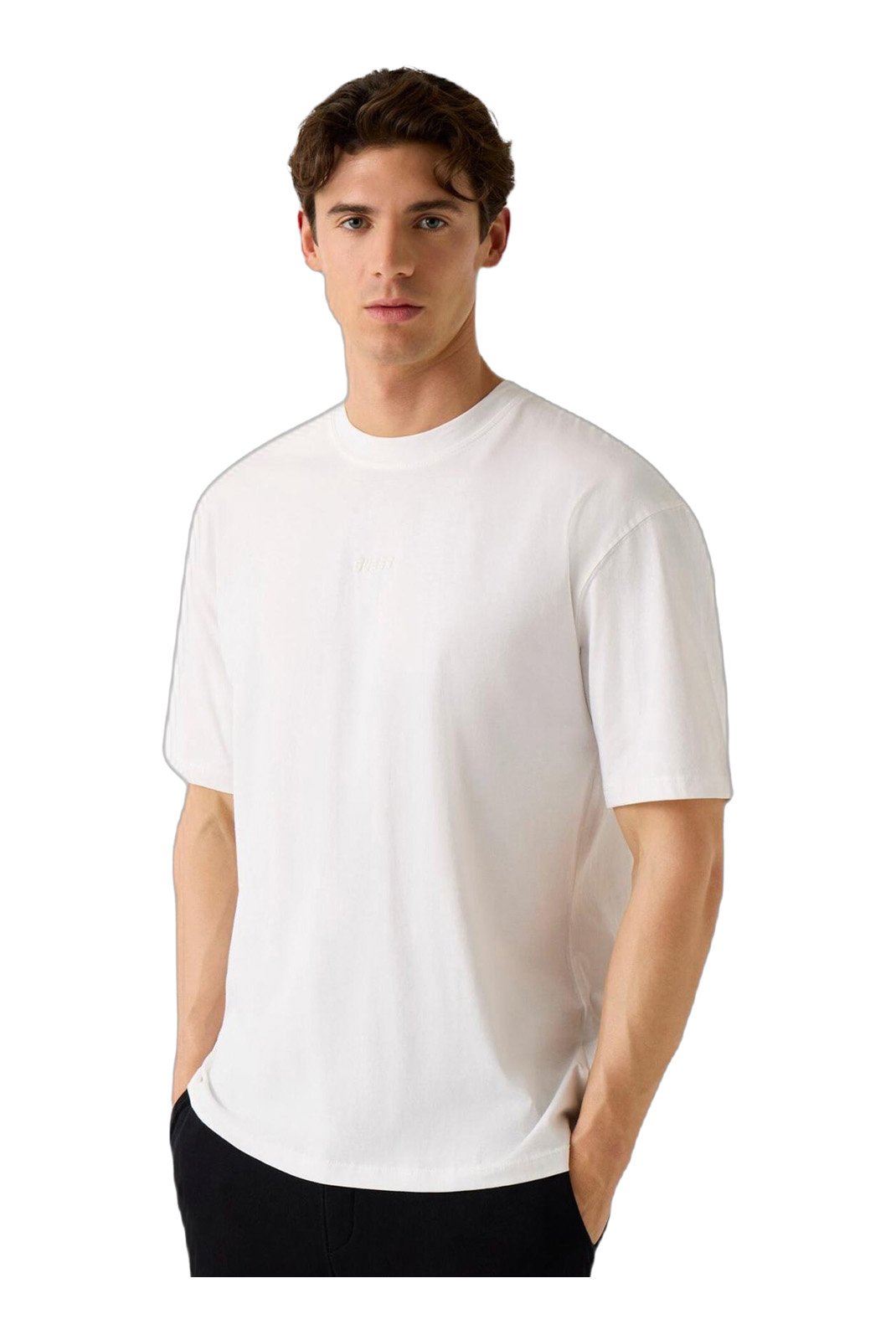 T-S manches courtes  Guess jeans Z6RI16 I3Z14 G018 SALT WHITE