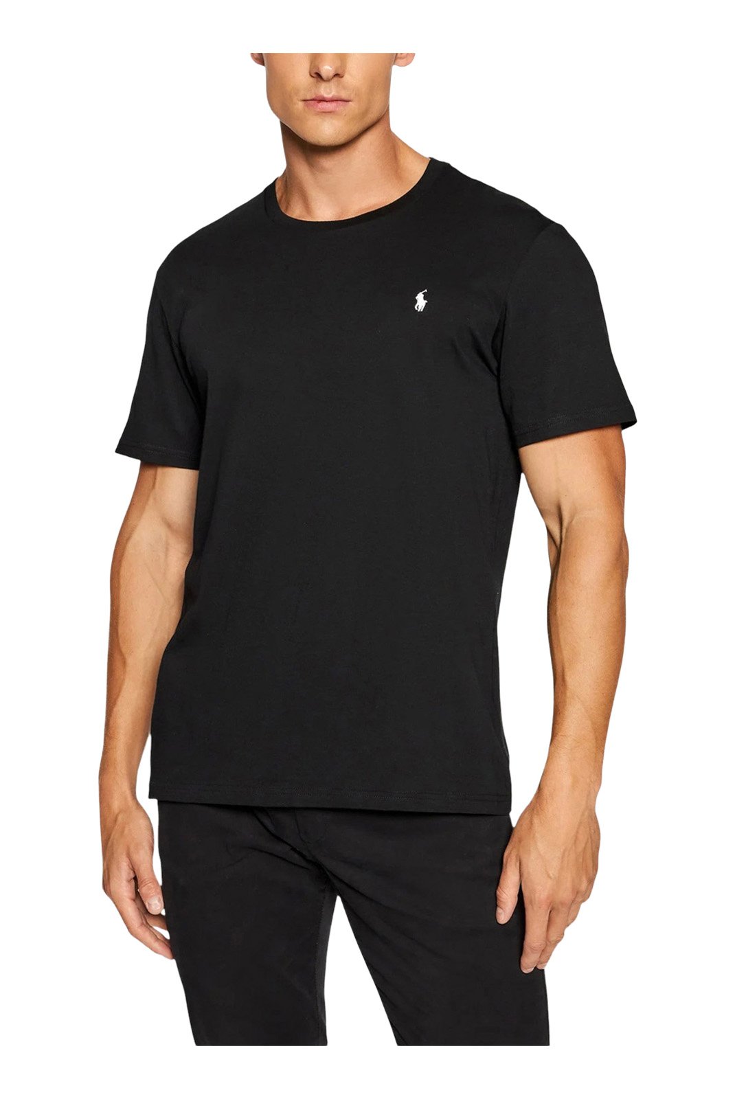 T-S manches courtes  Ralph lauren 714844756 006 POLO BLACK / WHITE PP