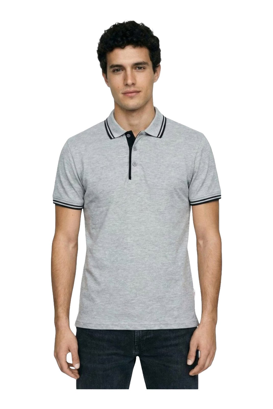 Polos manches courtes  Lee cooper GLC2401 PO S2 Gris