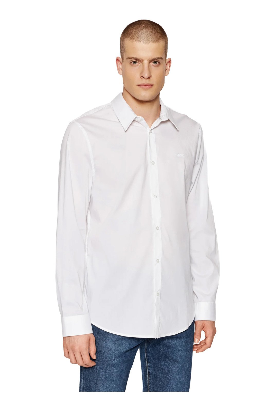 T-S manches courtes  Guess jeans M1YH20 W7ZK1 G011 Pure White