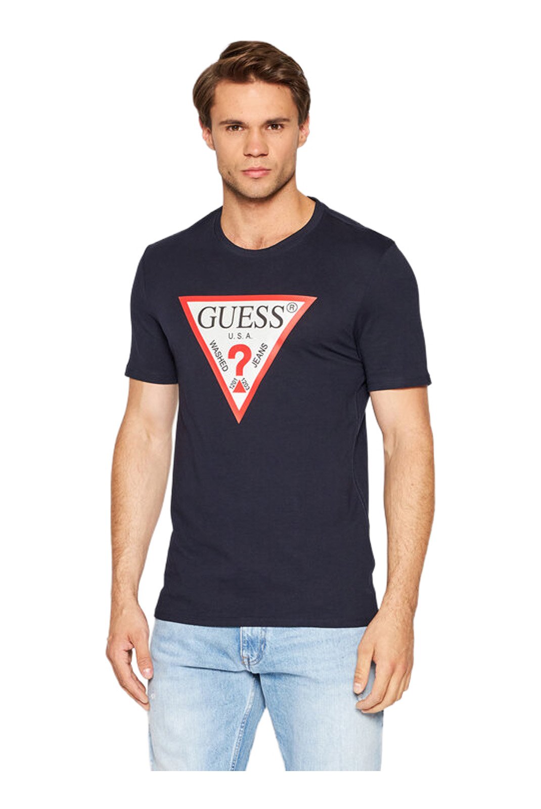 T-S manches courtes  Guess jeans M2YI71 I3Z14 G7V2 SMART BLUE