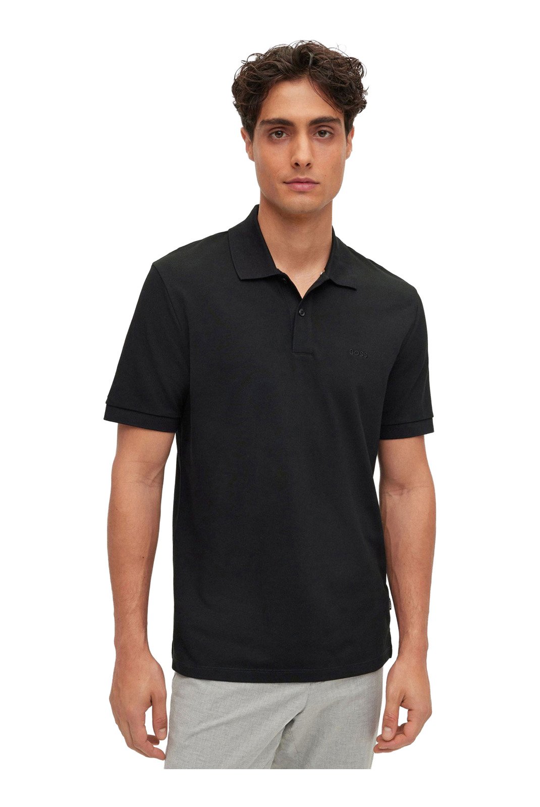 Polos manches courtes  Hugo boss 50468362 001 BLACK