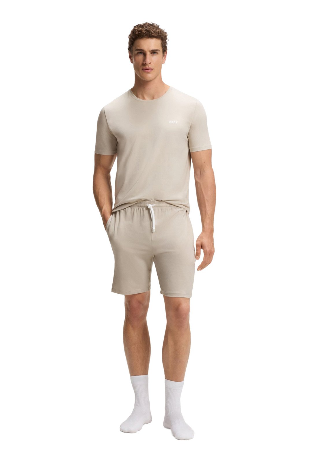 T-S manches courtes  Hugo boss 50515312 075 Open Grey
