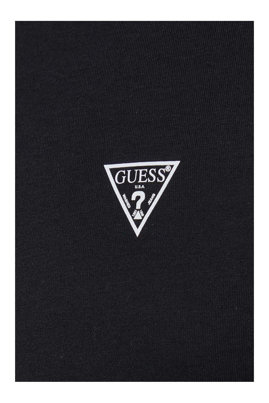 T-S manches courtes  Guess jeans U97M00 KCD31 A996 JET BLACK W/ FROST G