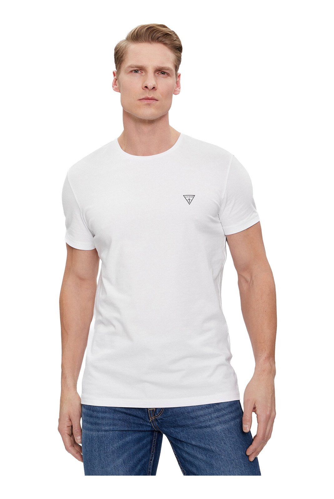 T-S manches courtes  Guess jeans U97G02 KCD31 A009 OPTIC WHITE