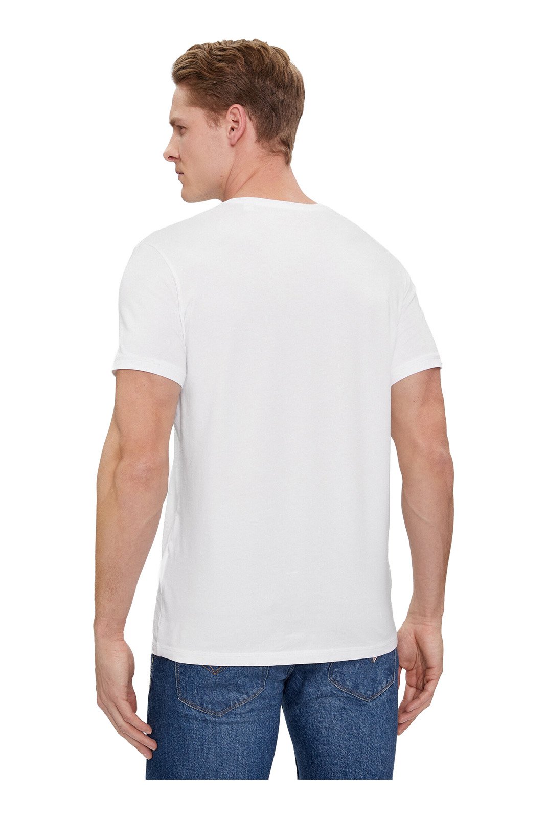 T-S manches courtes  Guess jeans U97G02 KCD31 A009 OPTIC WHITE