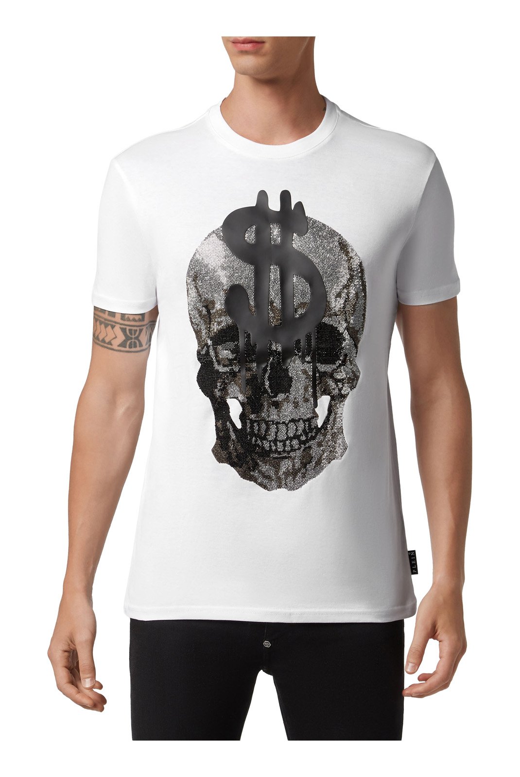 T-S manches courtes  Philipp plein MTK5131 PJY002N 01 WHITE