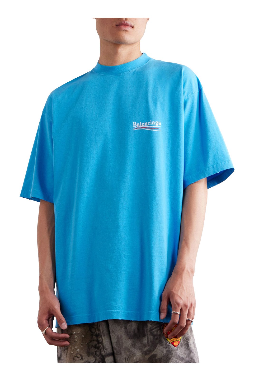 T-S manches courtes  Balenciaga 641675 TNVG5 4760 BLEU