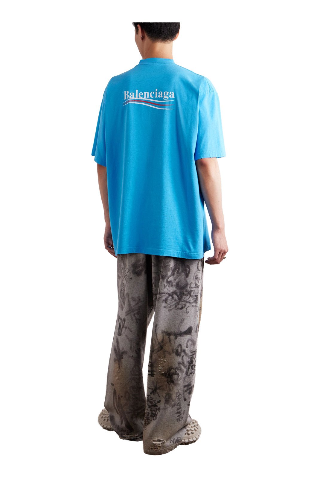 T-S manches courtes  Balenciaga 641675 TNVG5 4760 BLEU