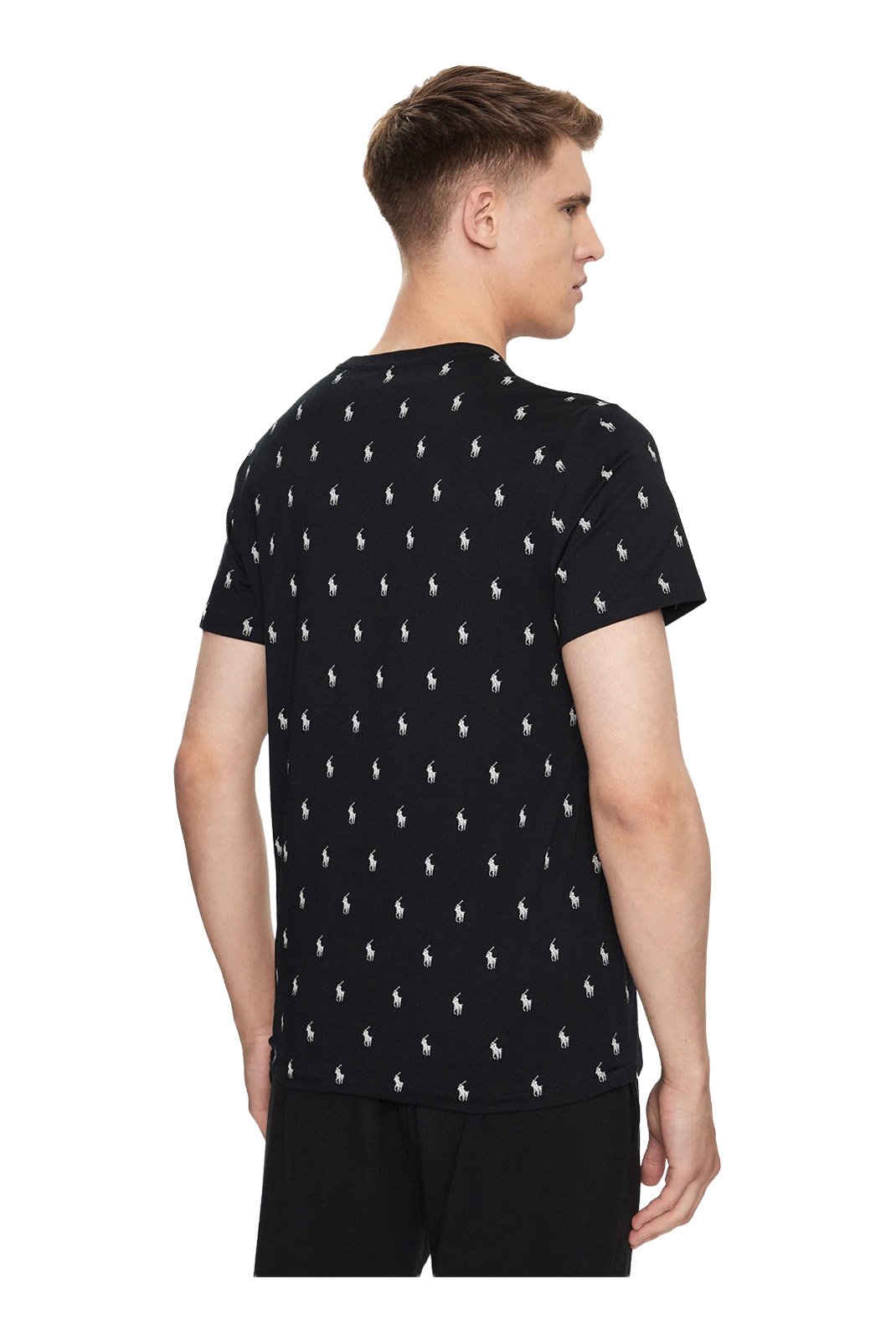 T-S manches courtes  Ralph lauren 714899612 005 POLO BLACK AOPP