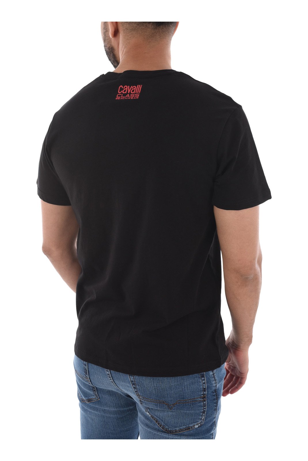 T-S manches courtes  Cavalli Class SXH01A JD060 BLACK